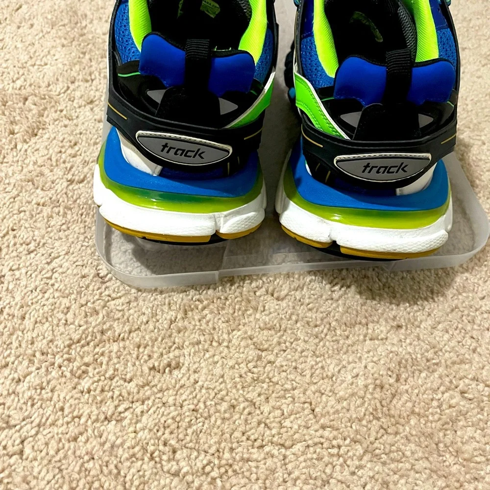Balenciaga Multicolor Blue Neon Green Black Track Sneakers